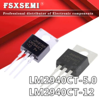 10PCS LM2940CT-5.0 LM2940CT-12 TO220 LM2940CT-5 TO-220 LM2940-5.0 LM2940-12 LM2940CT Voltage Regulator