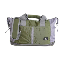 【COUGAR】可加大 可掛行李箱 旅行袋/手提袋/側背袋(7037 綠色)