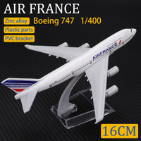 Metal Aircraft Model 1:400 16cm Air France Boeing 747 Metal Alloy Material Aviation Simulation Children's Toys Ornaments