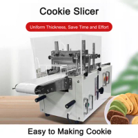 Commercial Automatic Stainless Steel Cookies Slicer Sets Small Cranberry Cookie Dough Cutter Biscuit Cutting Machine