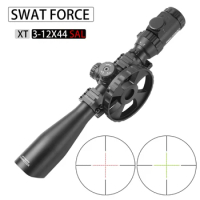 Tactical Riflescope XT3-12x44 Spotting Rifle Scope Hunting Optic Collimator Airsoft Airgun PCP Gun Sight Telescope