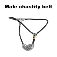 Male chastity belt with chastity lock, anal plug, chastity pants for men, cock cage, sissy, chastity lock, BDSM, and fetish