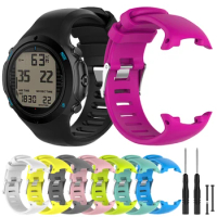 Silicone Sport Strap for SUUNTO D4 D4i Smart Watch Replacement Wristband For SUUNTO Novo Dive Watch Bracelet Correa