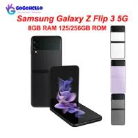 Unlocked Samsung Galaxy Z Flip 3 Flip3 5G F711 US Version 6.7" 8GB 128/256GB NFC Snapdragon Original Foldable Cell Phone 95% New