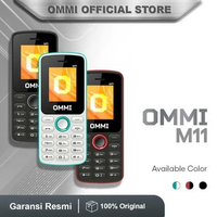 OMMI M11 Feature Phone - dengan Kamera & Video Recorder, USB Type-C, FM Radio Nirkabel, MP3/MP4, Bat