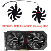 2Pcs/Set GPU Cooler,Graphics Card Fan,For AMD JIESHUO 51RISC RX 6600M RX6600M,For MLLSE RX 580 8GB Gaming GDDR5