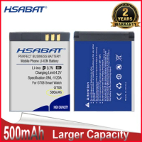 HSABAT 0 Cycle 500mAh Battery for Smart Watch Smart Watches GT08 High Quality Replacement Accumulator