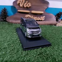 Diecast Miniatur Nissan Serena C27 chrome skala 1:43