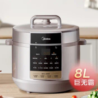 Multi-Functional Midea 8L High-Pressure Rice Cooker with Intelligent Pressure Release for Home and Commercial Use 220V