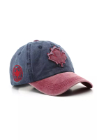 Kings Collection 加拿大刺繡楓葉藍紅可調節棒球帽 KCHT2346a