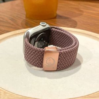 全城熱賣 - 適用小米9Pro耳機小狗編織磁吸錶帶iWatchS11紅米654通用華為FIT4煙紫色（不含手錶）適用：華為FIT3（金屬鏈接頭）