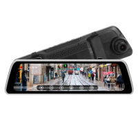 Mirror Dash Cam Backup Camera 9.35 Inch Full Hd PressScreen Car Dash Camera Stream Media Dual Lens Wdr Fhd 1080P Dash Camera