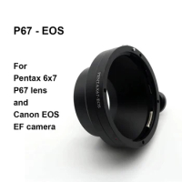 PENTAX67-EOS For Pentax 67 67II Lens - Canon EOS EF Mount Adapter Ring PENTAX67-EF P67-EF PENTAX 6x7 for Canon 5D 6D 7D 90D etc,