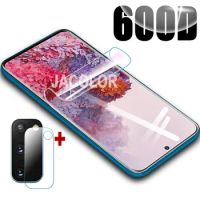 2in1 Hydrogel Film For Samsung Galaxy S21 Ultra S20 Fe Plus 5G Screen Protector+Camera Glass S21Ultra S21+ S20Fe Safety Gel Fim