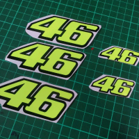 Sticker Rossi 46 Cutting Timbul High Quality