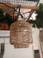 Lamp Decoration/Hiasan lampu Gantung/Hiasan Lampu Rotan/Hiasan Lampu Aestetik/Hiasan Rumah/Lampu Dec