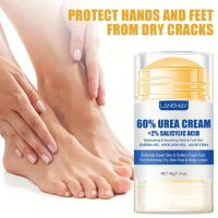 40g Ultra-Hydrating 60% Urea Foot Cream Aloe Vera for Softening Dry Cracked Feet - Gentle Exfoliation Daily Foot Care Solution