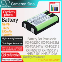 CameronSino Battery for Panasonic KX-FG5210 KX-TG5452M KX-TGA541W KX-TG2356BP fits GP GP85AAALH3BXZ Cordless phone Battery 3.60V