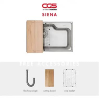 CGS SIENA Stainless Kitchen Sink - Bak Cuci Piring stainless Steel