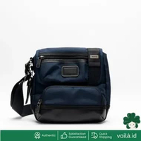 Tumi Kerby Crossbody Canvas Navy Black Blue