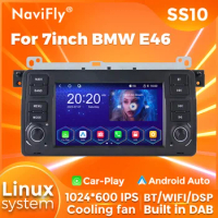 NaviFly Linux System 2 Din Car Radio for BMW E46 Intelligent Video Multimedia Player Display Wireless CarPlay Android Auto BT5.1