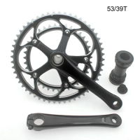Road Bike Integrated Crankset 53/39T BCD130 50/34T110 BCD Crank Arms For Bicycle Hollowtech Connecting Rods Candle Pe