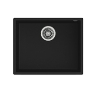 【客林渥專區】TEKA 德國 SQUARE 50.40 TG 花崗岩水槽 (下嵌式) (黑色) ※熱線07-7428010