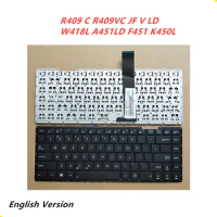 Laptop English Keyboard For Asus R409 C R409VC JF V LD W418L A451LD F451 K450L notebook Replacement layout Keyboard