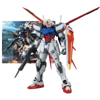 Bandai Figure Gundam Model Kit Anime Figures MG Aile Strike Ver.RM Mobile Suit Gunpla Action Figure Toys For Boy Children's Gift