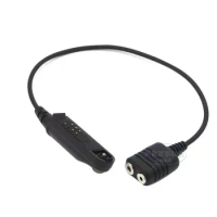 New Adapter Cable Baofeng UV-9R Plus Waterproof Radio to 2 Pin Headset Speaker Mic for UV-9R Plus UV-XR Waterproof Walkie Talkie
