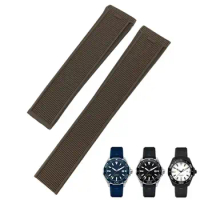 HAODEE 20mm 22mm Rubber Silicone Watch Strap Fit for Tag Heuer F1 CARRERA AQUARACER 300 WAY201A WAY211C Watchbands Accessories