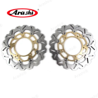 ARASHI GSR400 CNC Aluminium Front Brake Rotors Disc For SUZUKI GSR 400 2006 - 2010 2007 2008 2009 GSXR1300 GSX1300R Hayabusa