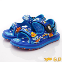 GP時尚涼拖 磁扣可愛動物涼鞋款 ON611BB-23寶藍(中小童段)