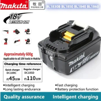 18V 6.0Ah Original Makita tools Rechargeable Li-Ion Battery 18v drill Replacement Batteries BL1830 BL1840 BL1850 BL1860B LXT400