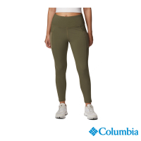 Columbia 哥倫比亞 女款-快排高腰內搭褲-軍綠 UAL54580AG / SS23