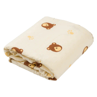 Chăn xô 2 lớp hạt đậu Animo B2409_MN004 (100x100cm,Kem)