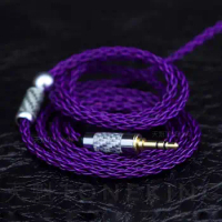 Toneking 7N Single Crystal Copper Silver-plated Cable 8-strand 152 Core MMCX 0.78 Headphone Cable 3.5MM\2.5MM\4.4MM Plug