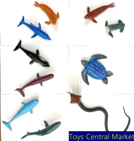 Mainan binatang vinyl karet ular cobra penyu binatang laut mainan miniatur edukasi animal figure set