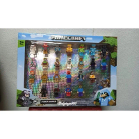 Mainan Anak Action Figure Minecraft Figur Set Brick Isi 24 Pcs Pedang Mini | mainan koleksi cowok To