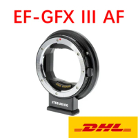 STEELSRING EF-GFX II AF camera lens adapter for Canon EF lens to Fujifilm GFX100/50R/50S/100S cameras