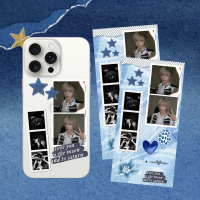KPOP TREASURE NCT DREAM ENHYPEN AKTOR KOREA CHINA Aesthetic Stiker Phone Case – Blue Star Edition - 