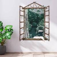 【半島良品】DIY無痕壁貼/牆貼-木格窗(牆貼 壁貼紙 創意璧貼)