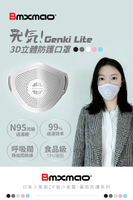 【元氣口罩】Genki Lite KN95 立體防護口罩 五重過濾 呼吸閥設計 立體口罩 過濾口罩 可替式濾網 專利設計