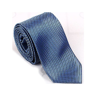拉福   防水領帶6cm中窄版領帶拉鍊領帶 (兒童中藍)