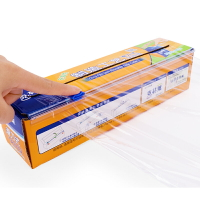 保鮮膜切割器 克林萊滑刀式保鮮膜食品PE大卷盒裝帶切割器切割盒經濟裝膜『XY18121』