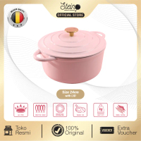 STEIN Cast Iron Enamel Pot | Enamel Coating Belgium Europe | Non-Stick