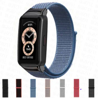 NEW Nylon bracelet For Huawei Band6 Correa Smartwatch Replacement belt Breathable Sport For HONOR Band 6 7 Pro Strap