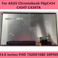 Original 1920*1080 14" Inch For ASUS Chromebook Flip C434 C434T C434TA LCD Screen Assembly Replacement
