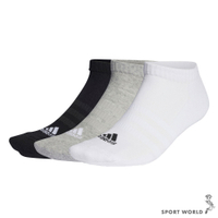 Adidas 襪子 短襪 3入組 黑灰白【運動世界】IC1333