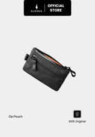 Alpaka Zip Pouch Dompet Pria Coin Wallet Kartu Cardholder Tempat Koin Forest Green